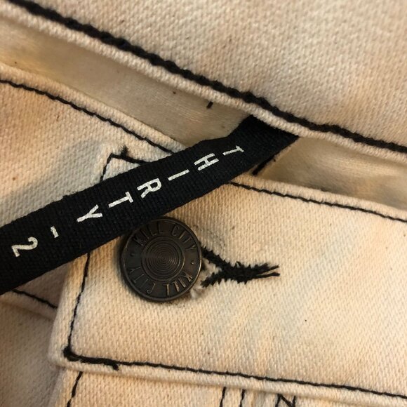 Kill City Mens Tan Slim Fit Jeans Goth Punk Rock 32 - Picture 3 of 3